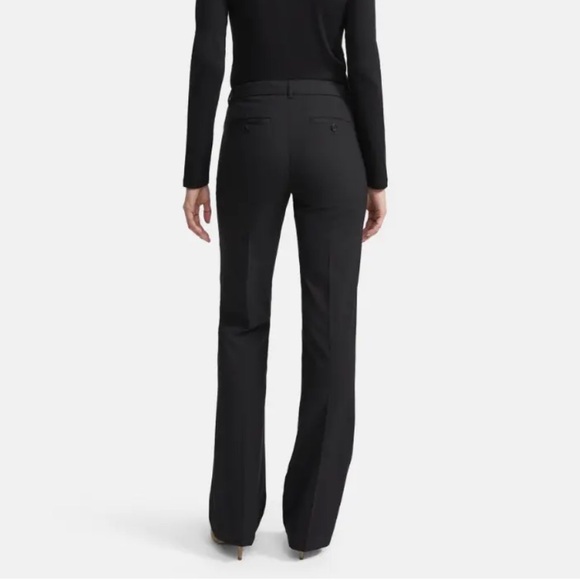 THEORY Womens Straight Fit Trousers Super Slim Solid Black Size US 6 - Picture 2 of 13